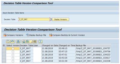 BRFplus : Decision Table Maintenance with wonder w .